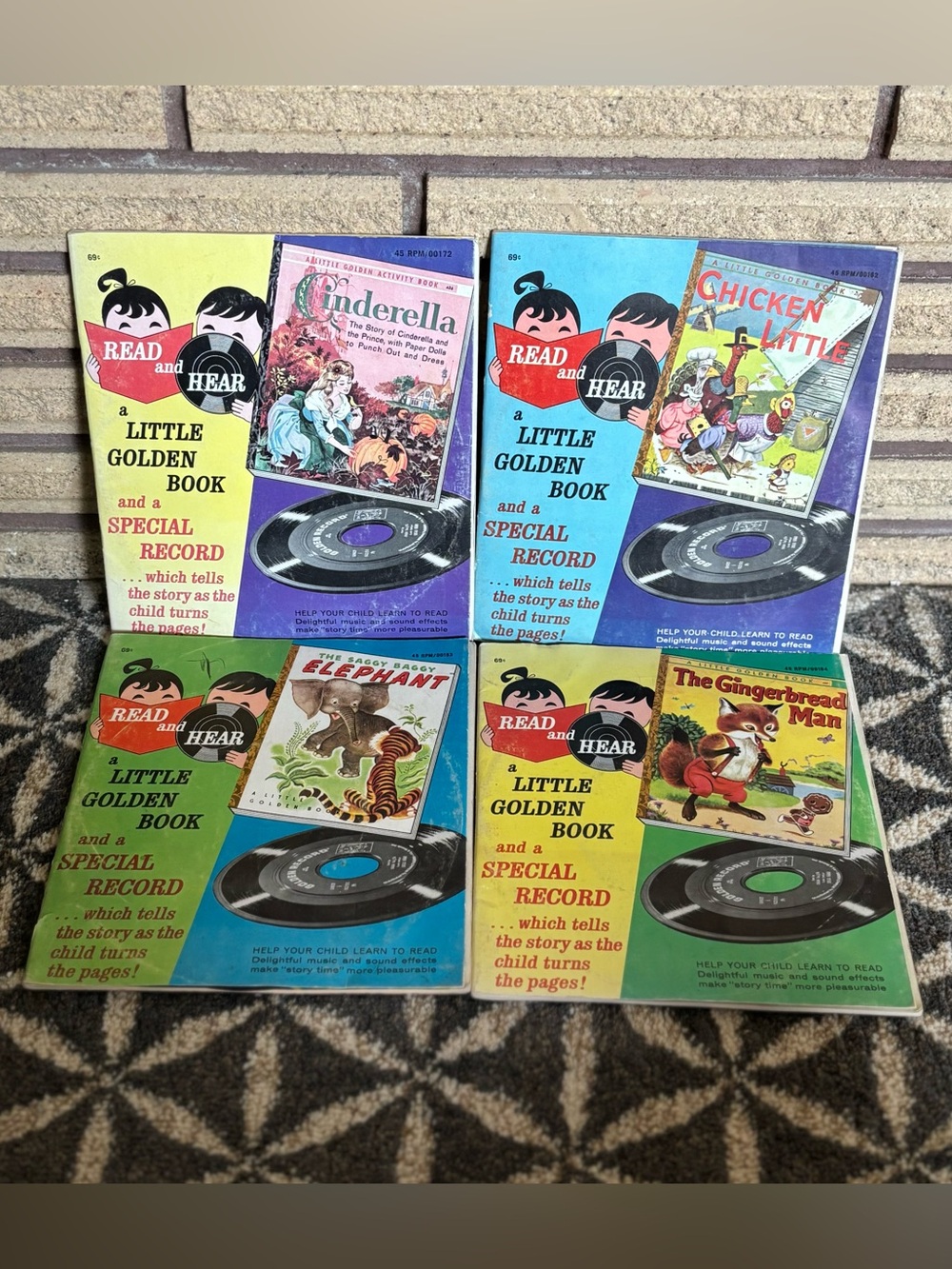 60's "A Little Golden Book and Special Record" Set - 4 - Richard Scarry Pictures